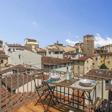 Apartman Panoramic Loft With Terrace Near Ponte Vecchio Firenze